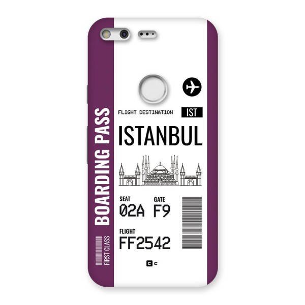 Istanbul Boarding Pass Back Case for Google Pixel
