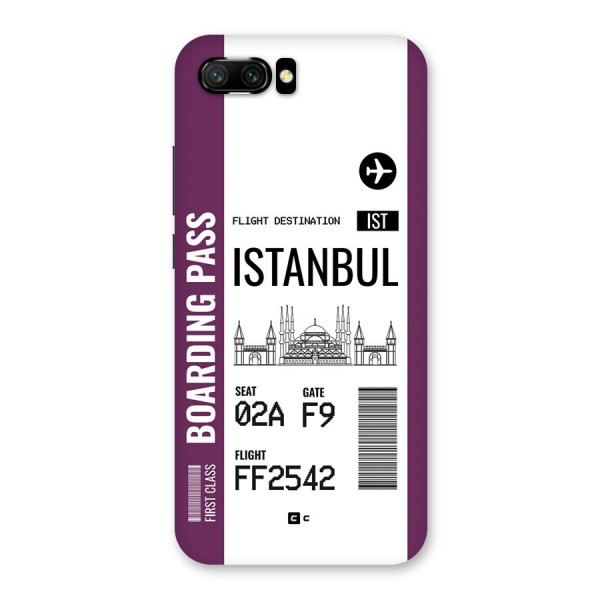 Istanbul Boarding Pass Back Case for Honor 10