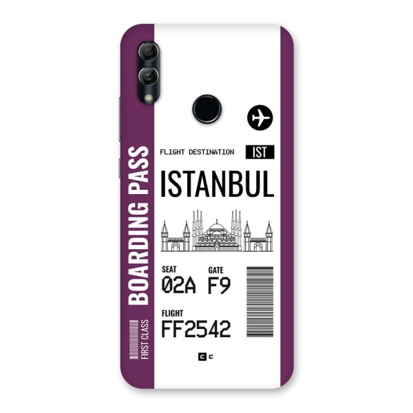 Istanbul Boarding Pass Back Case for Honor 10 Lite