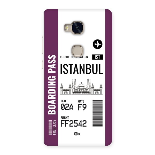 Istanbul Boarding Pass Back Case for Honor 5X