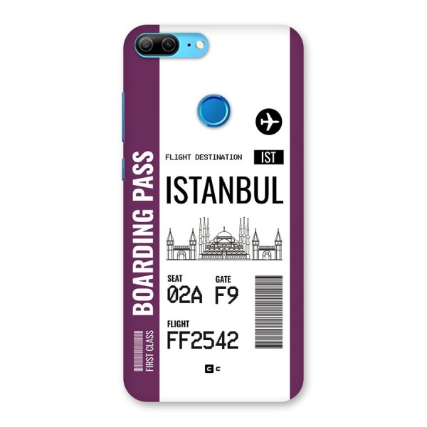 Istanbul Boarding Pass Back Case for Honor 9 Lite
