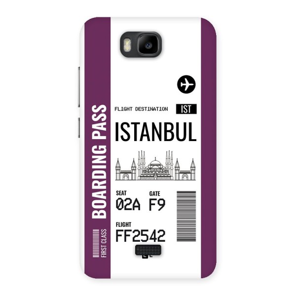 Istanbul Boarding Pass Back Case for Honor Bee