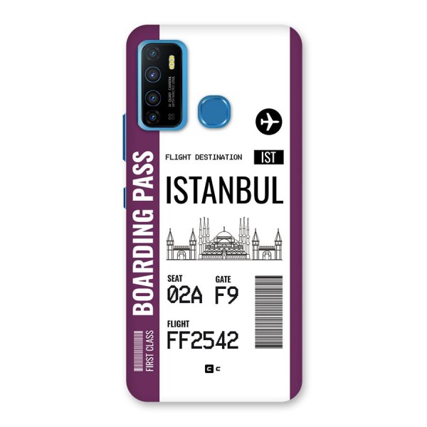 Istanbul Boarding Pass Back Case for Infinix Hot 9