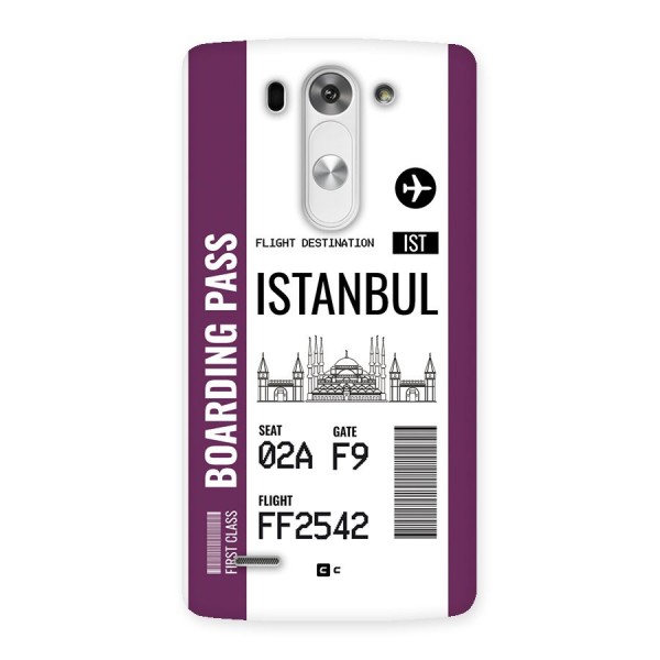 Istanbul Boarding Pass Back Case for LG G3 Mini
