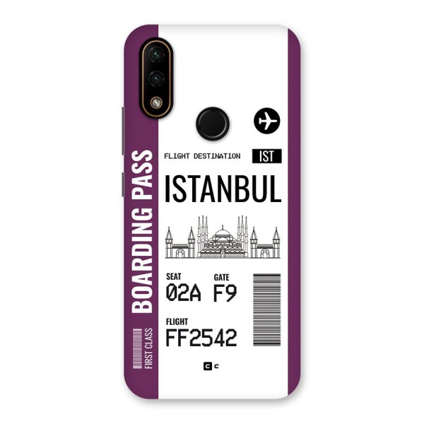 Istanbul Boarding Pass Back Case for Lenovo A6 Note
