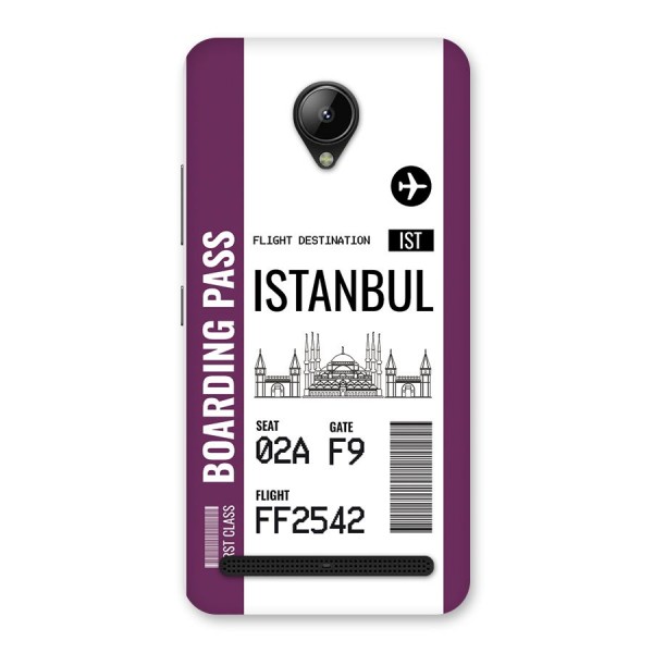 Istanbul Boarding Pass Back Case for Lenovo C2