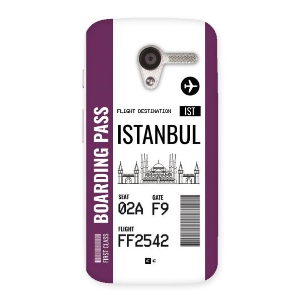 Istanbul Boarding Pass Back Case for Moto X