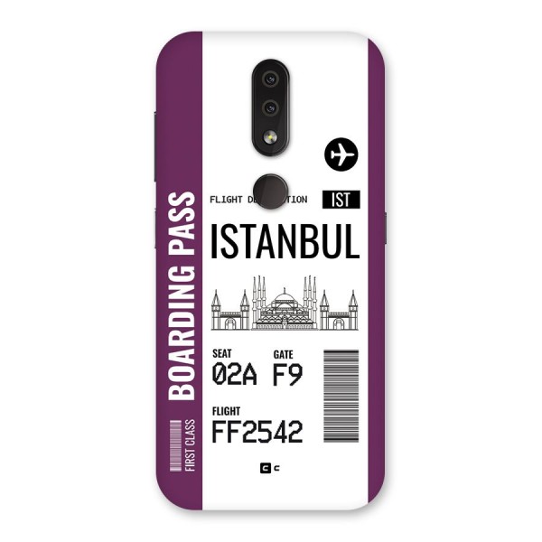 Istanbul Boarding Pass Back Case for Nokia 4.2