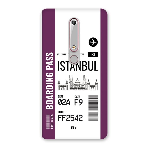 Istanbul Boarding Pass Back Case for Nokia 6.1