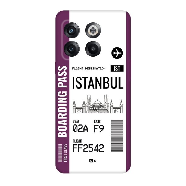 Istanbul Boarding Pass Back Case for OnePlus 10T