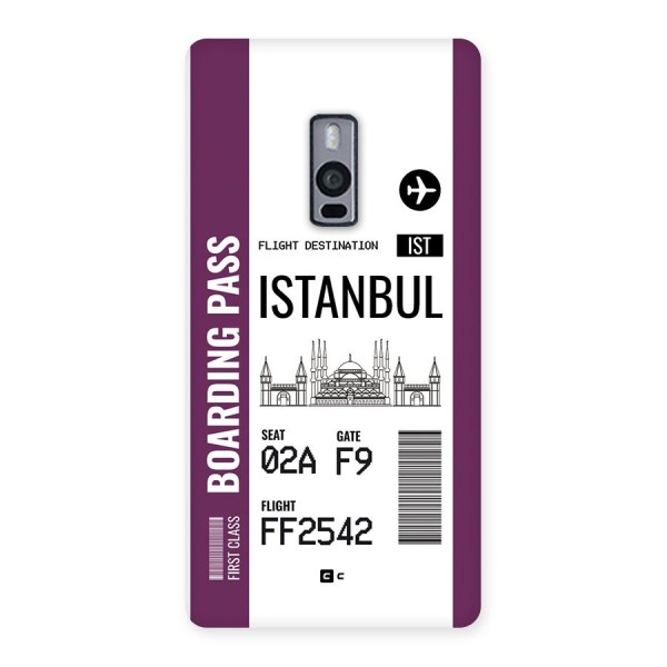 Istanbul Boarding Pass Back Case for OnePlus 2