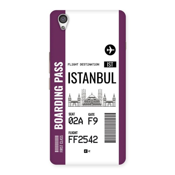 Istanbul Boarding Pass Back Case for OnePlus X