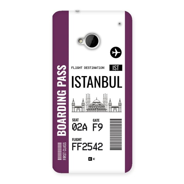 Istanbul Boarding Pass Back Case for One M7 (Single Sim)