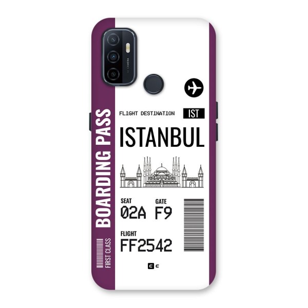 Istanbul Boarding Pass Back Case for Oppo A32