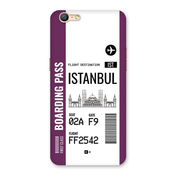 Istanbul Boarding Pass Back Case for Oppo A39