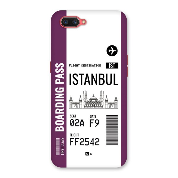 Istanbul Boarding Pass Back Case for Oppo A3s