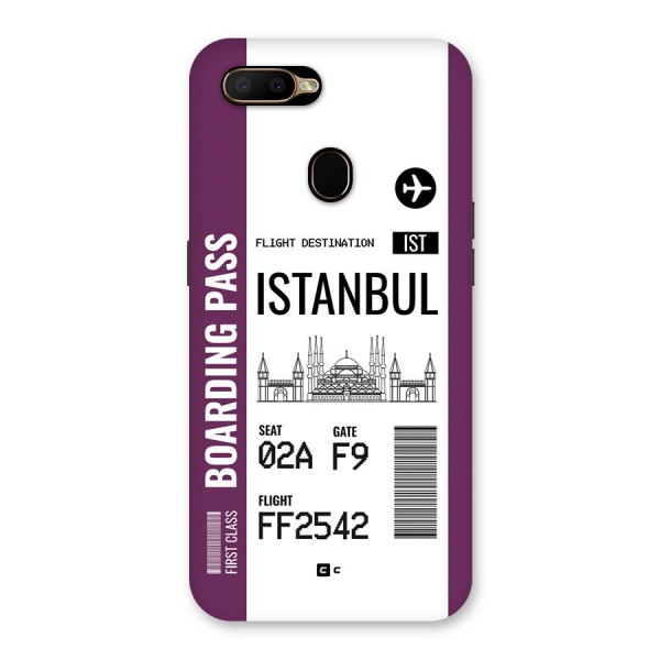Istanbul Boarding Pass Back Case for Oppo A5s