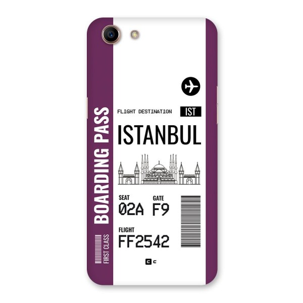 Istanbul Boarding Pass Back Case for Oppo A83 (2018)