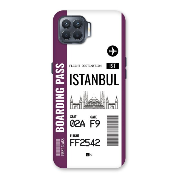 Istanbul Boarding Pass Back Case for Oppo F17 Pro