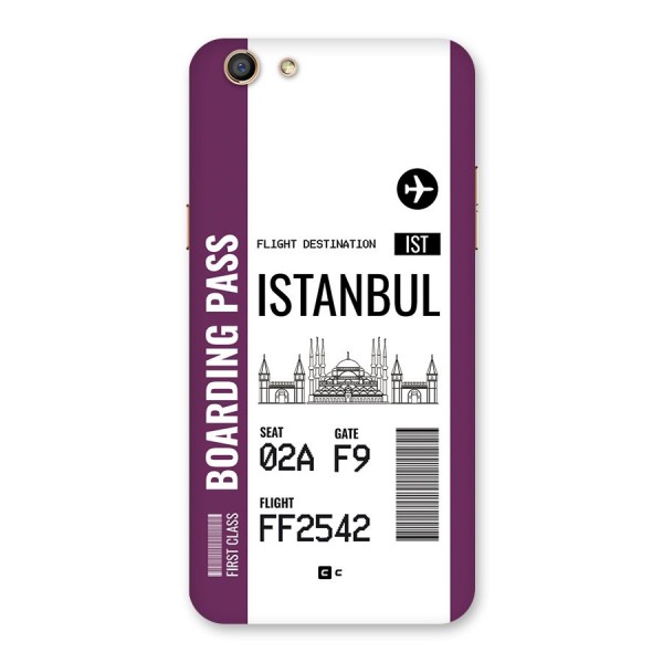 Istanbul Boarding Pass Back Case for Oppo F3