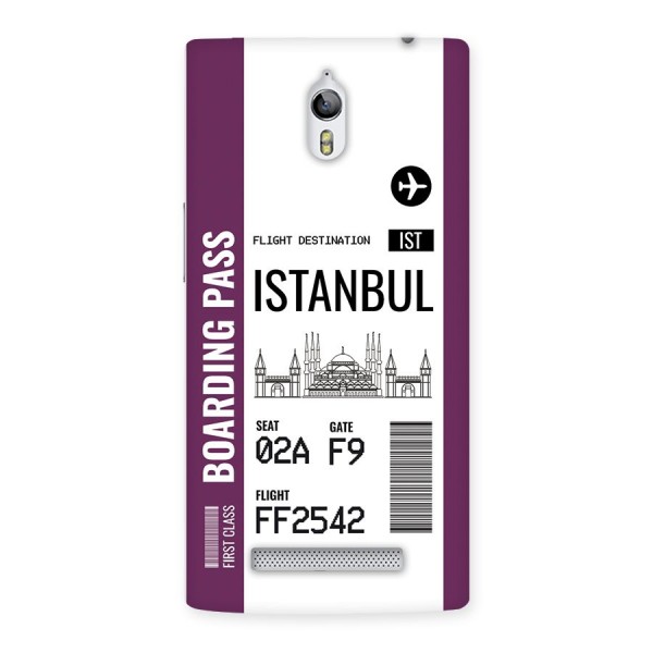 Istanbul Boarding Pass Back Case for Oppo Find 7