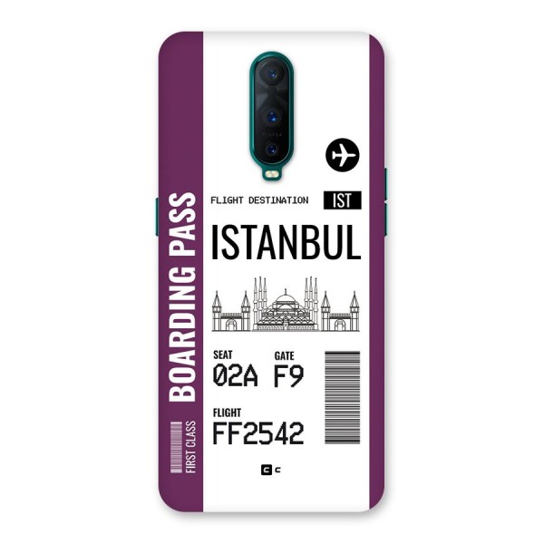 Istanbul Boarding Pass Back Case for Oppo R17 Pro