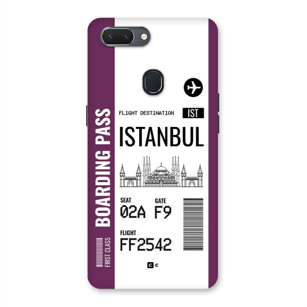 Istanbul Boarding Pass Back Case for Realme 2