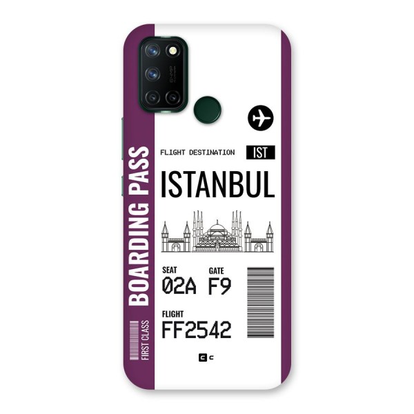 Istanbul Boarding Pass Back Case for Realme C17