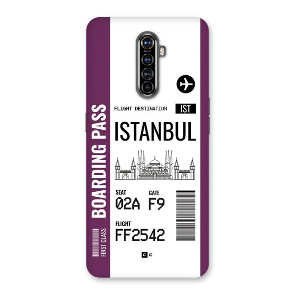 Istanbul Boarding Pass Back Case for Realme X2 Pro