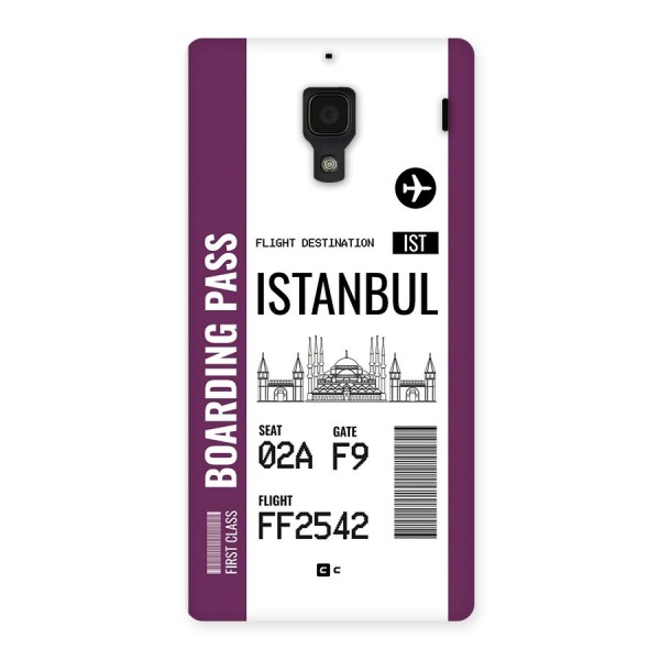 Istanbul Boarding Pass Back Case for Redmi 1s