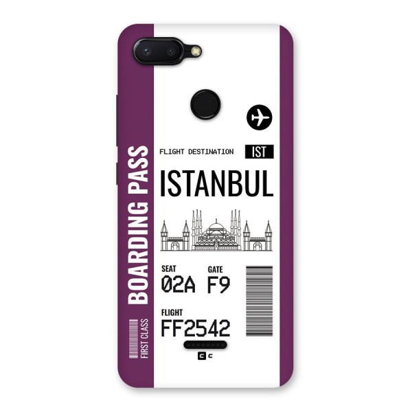 Istanbul Boarding Pass Back Case for Redmi 6