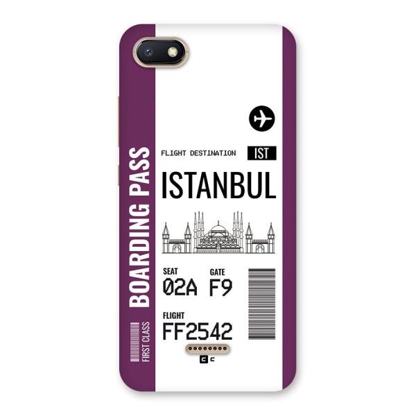 Istanbul Boarding Pass Back Case for Redmi 6A