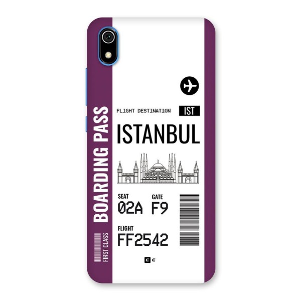 Istanbul Boarding Pass Back Case for Redmi 7A