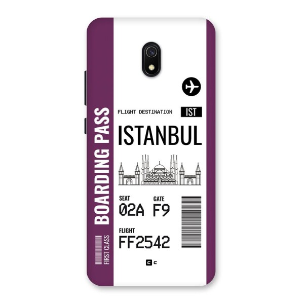 Istanbul Boarding Pass Back Case for Redmi 8A