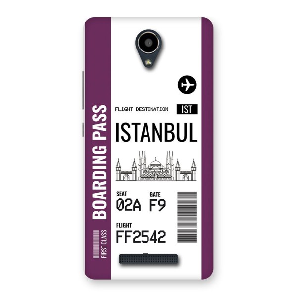 Istanbul Boarding Pass Back Case for Redmi Note 2