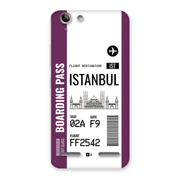 Istanbul Boarding Pass Back Case for Vibe K5 Plus