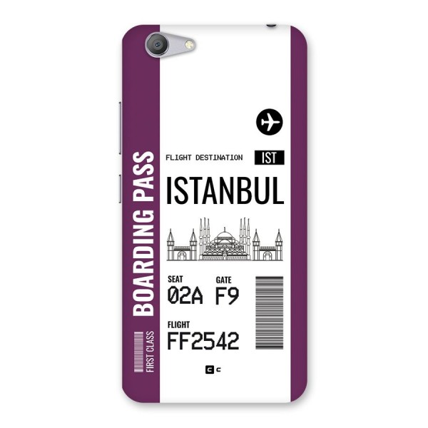 Istanbul Boarding Pass Back Case for Vivo Y53