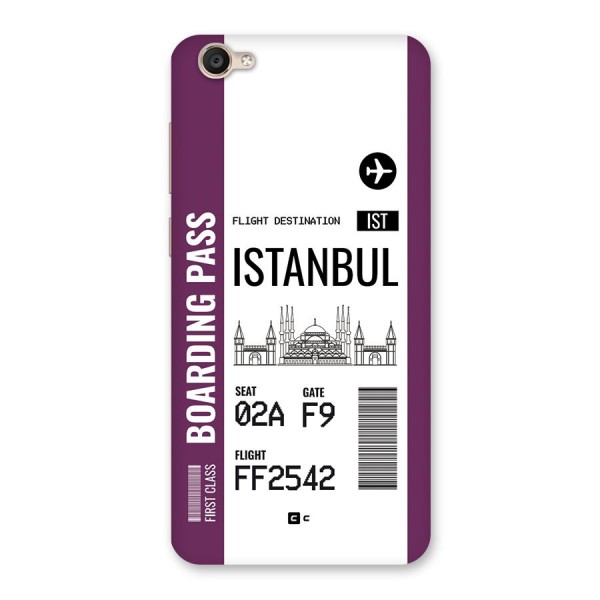 Istanbul Boarding Pass Back Case for Vivo Y55