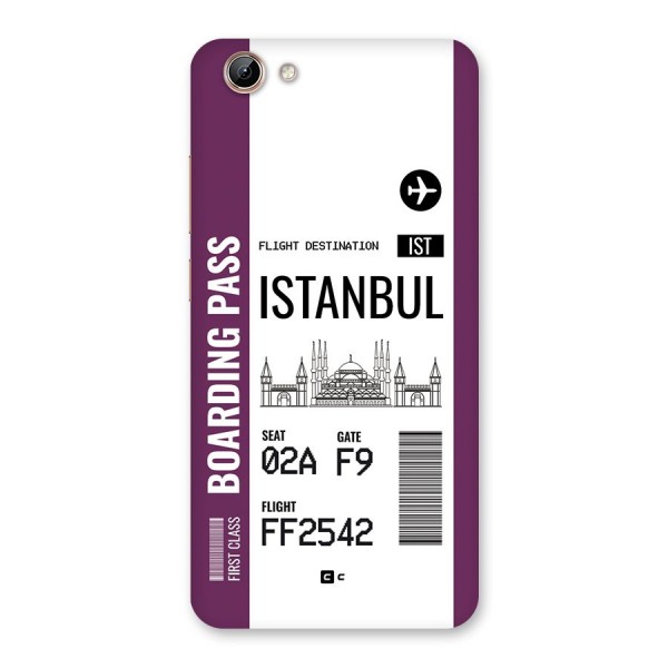 Istanbul Boarding Pass Back Case for Vivo Y71i