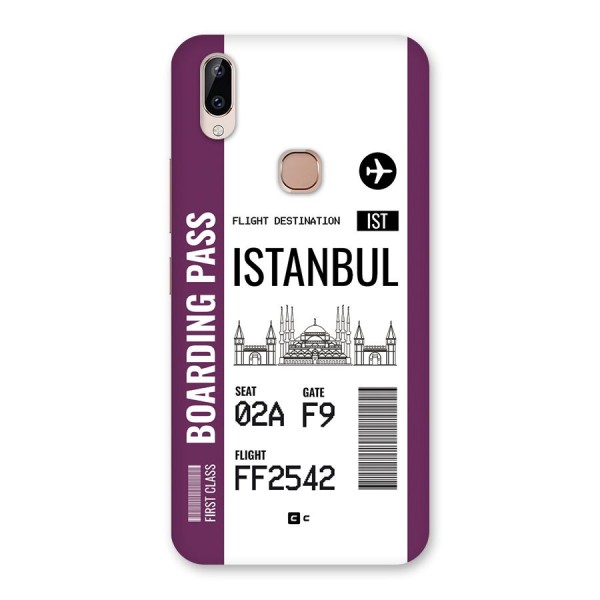 Istanbul Boarding Pass Back Case for Vivo Y83 Pro