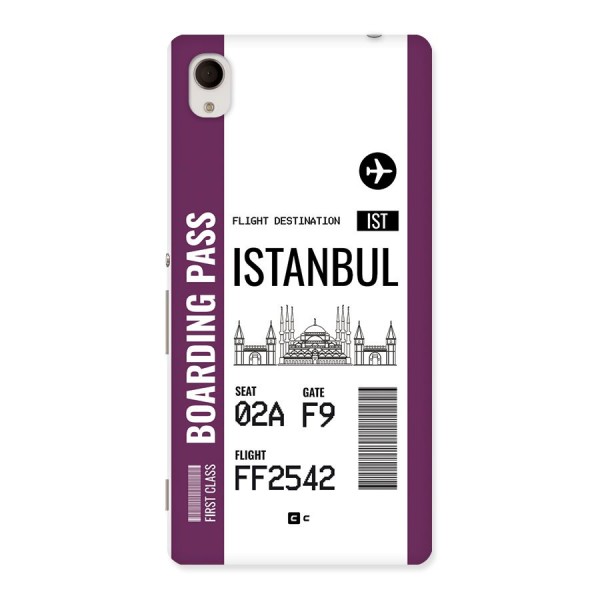 Istanbul Boarding Pass Back Case for Xperia M4