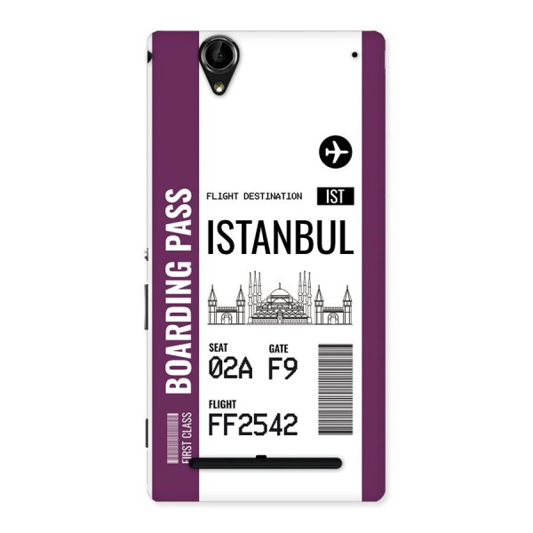 Istanbul Boarding Pass Back Case for Xperia T2