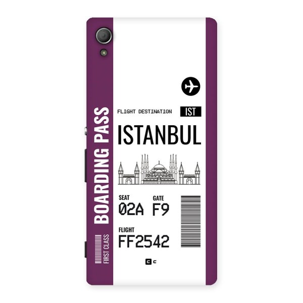 Istanbul Boarding Pass Back Case for Xperia Z4