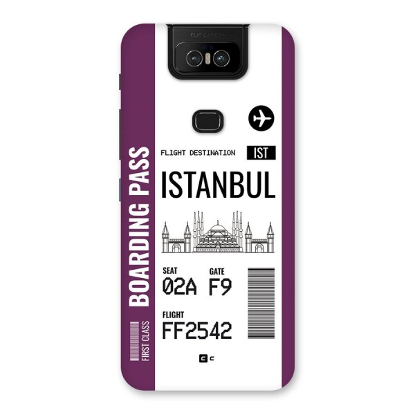 Istanbul Boarding Pass Back Case for Zenfone 6z