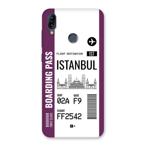 Istanbul Boarding Pass Back Case for Zenfone Max M2