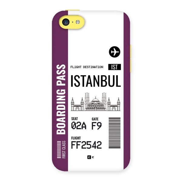 Istanbul Boarding Pass Back Case for iPhone 5C
