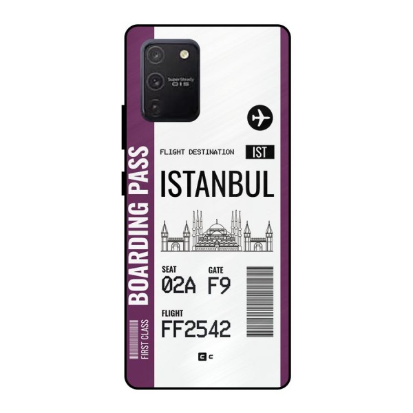 Istanbul Boarding Pass Metal Back Case for Galaxy S10 Lite