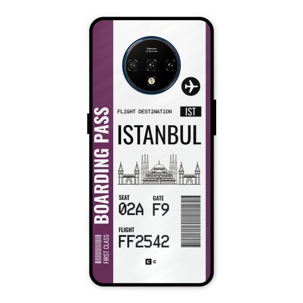 Istanbul Boarding Pass Metal Back Case for OnePlus 7T