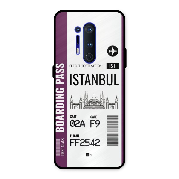 Istanbul Boarding Pass Metal Back Case for OnePlus 8 Pro