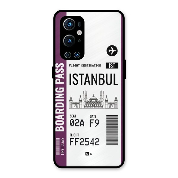 Istanbul Boarding Pass Metal Back Case for OnePlus 9 Pro